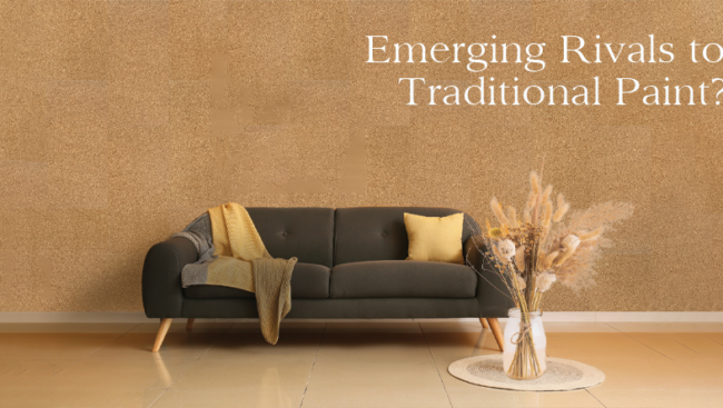 silk plaster and acrylic/PVC panels