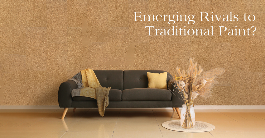 silk plaster and acrylic/PVC panels